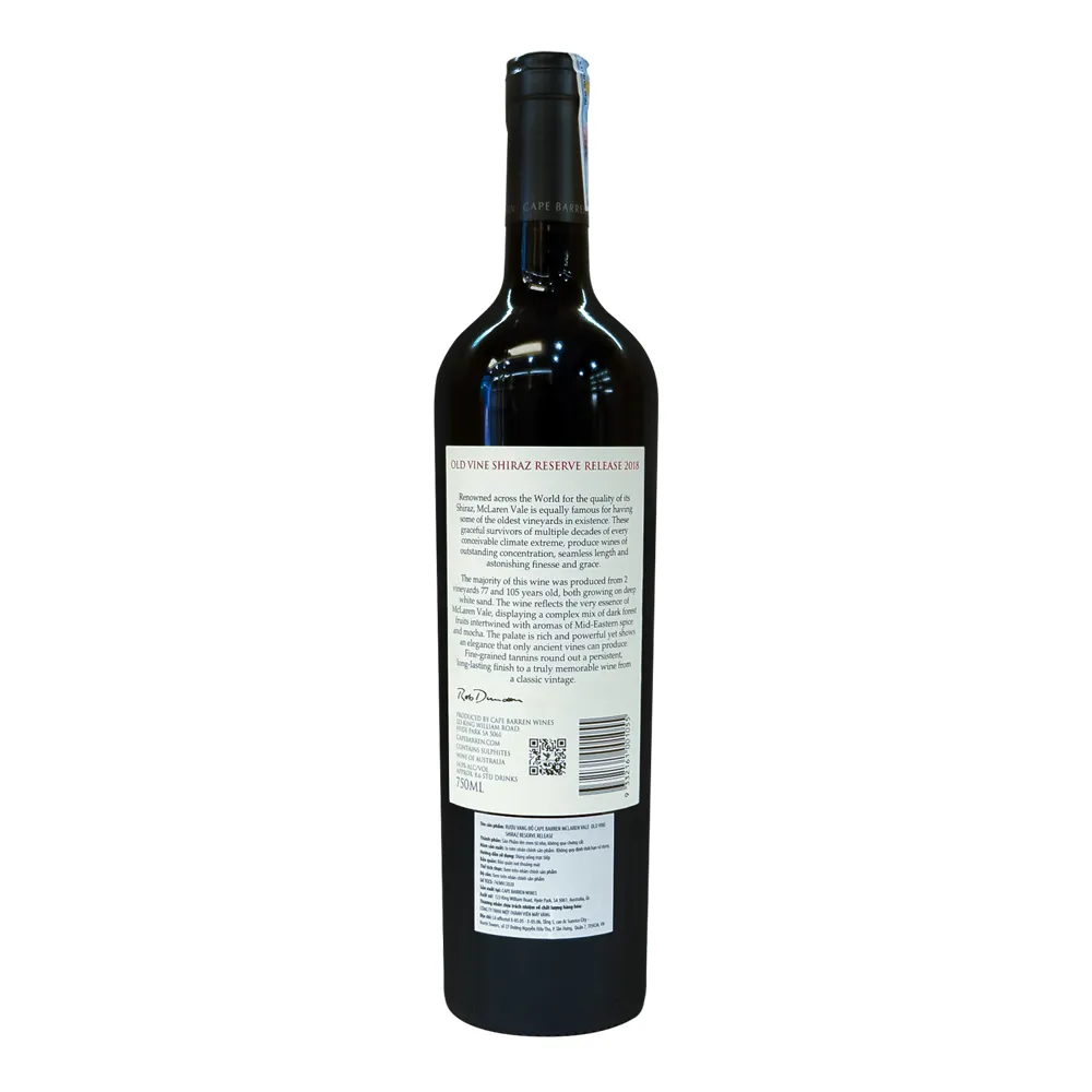 Rượu vang Úc Cape Barren Old Vine Reserve McLaren Vale Shiraz