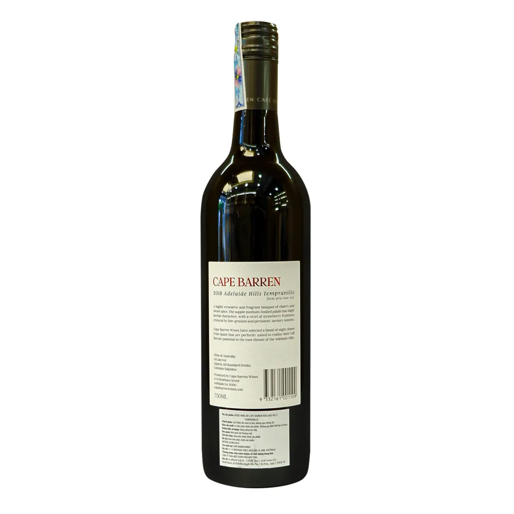 Rượu vang Úc Cape Barren Tempranillo Single Vineyard 2 Rượu vang Úc Cape Barren Tempranillo Single Vineyard