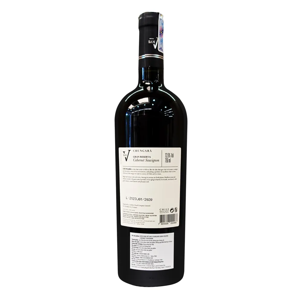 Rượu vang Chile San V Chungará Cabernet Sauvignon Gran Reserva 2 Rượu vang Chile San V Chungará Cabernet Sauvignon Gran Reserva
