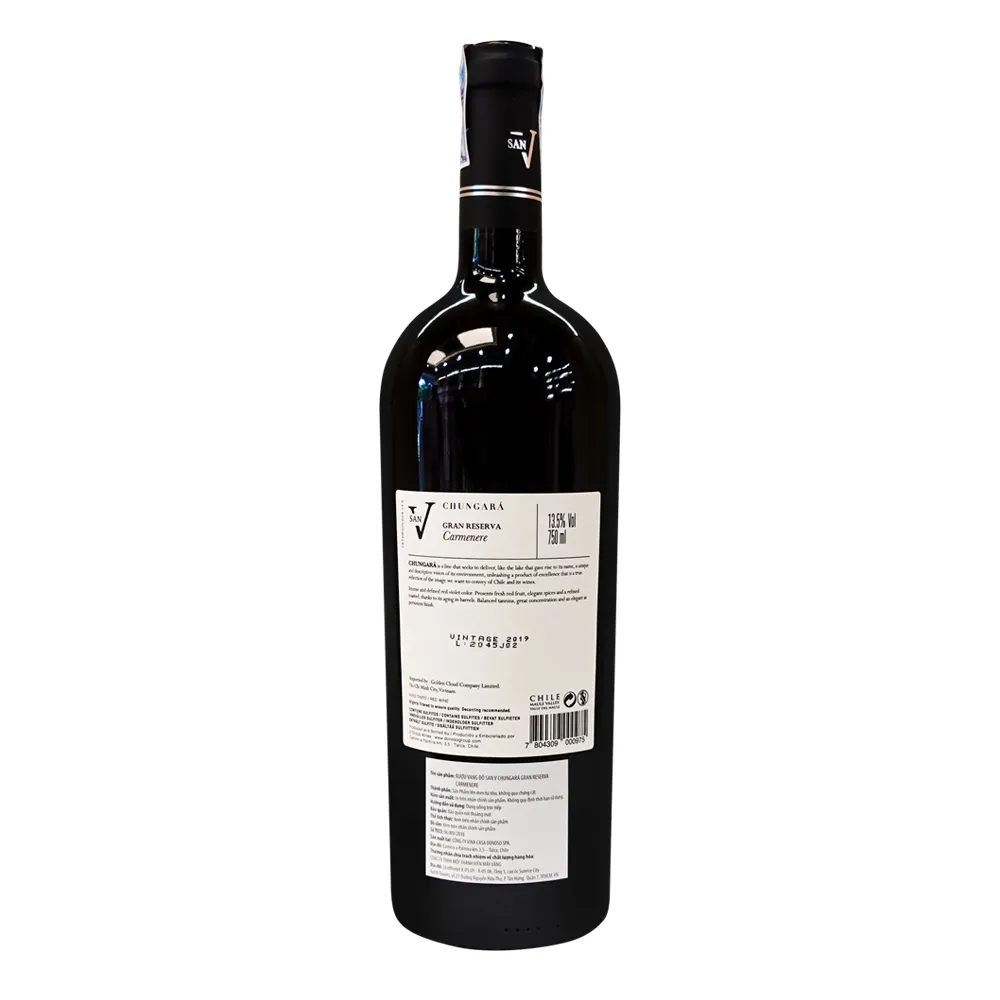 Rượu vang Chile San V Chungará Carmenere Gran Reserva 2 Rượu vang Chile San V Chungará Carmenere Gran Reserva
