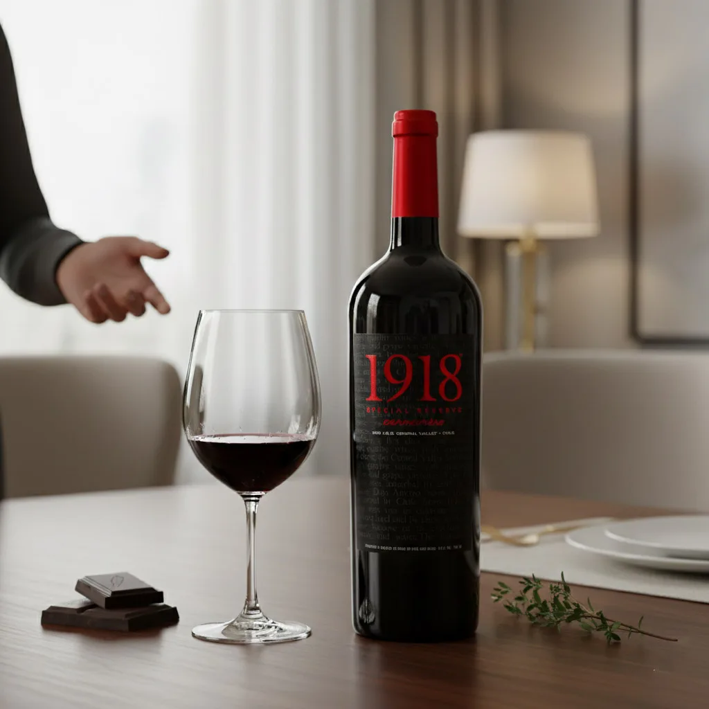 Nên mua rượu vang gì tặng sếp? Gợi ý chọn quà sang trọng, tinh tế, đúng chuẩn doanh nghiệp 9 ruou vang chile 1918 special reserve carmenere tang sep - Shop rượu vang nhập khẩu Wine MKL