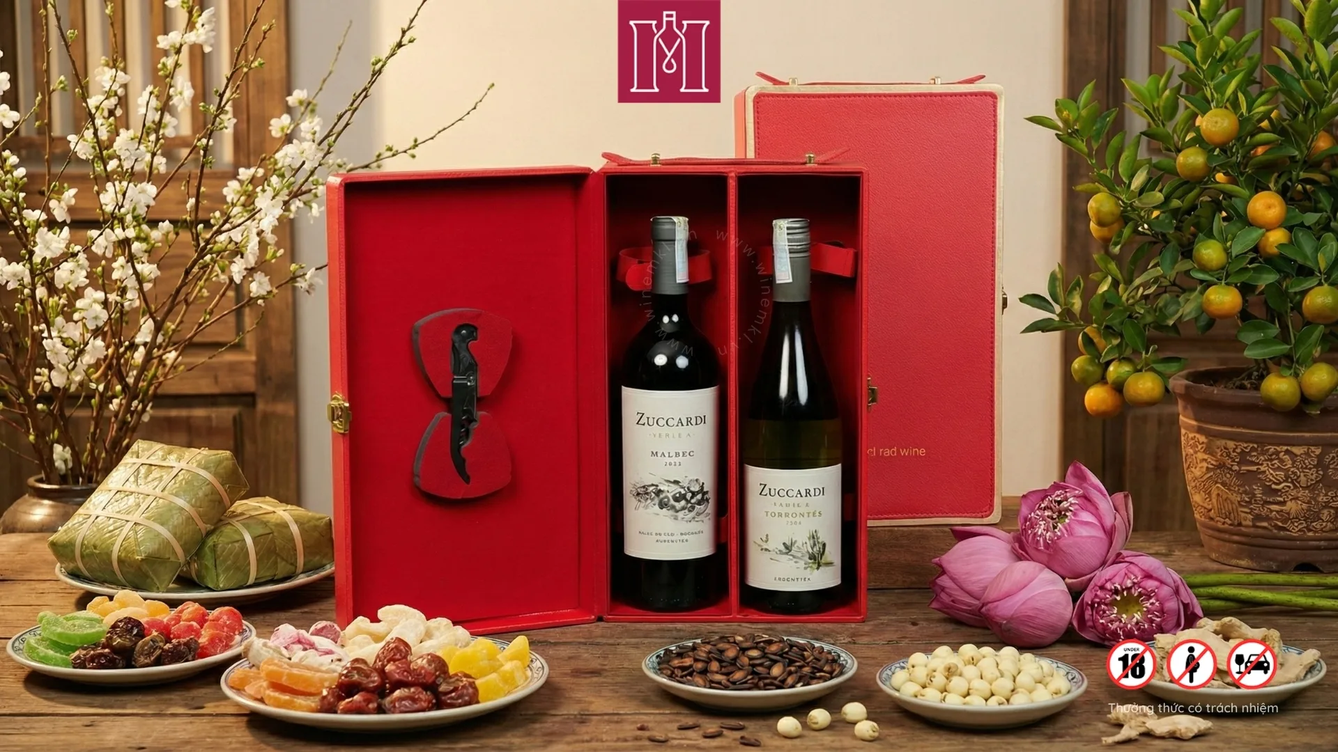 Combo 2 chai rượu vang Argentina Zuccardi Serie A kèm hộp da đôi đỏ 3 combo 2 chai rượu vang argentina zuccardi serie a kèm hộp da đôi đỏ