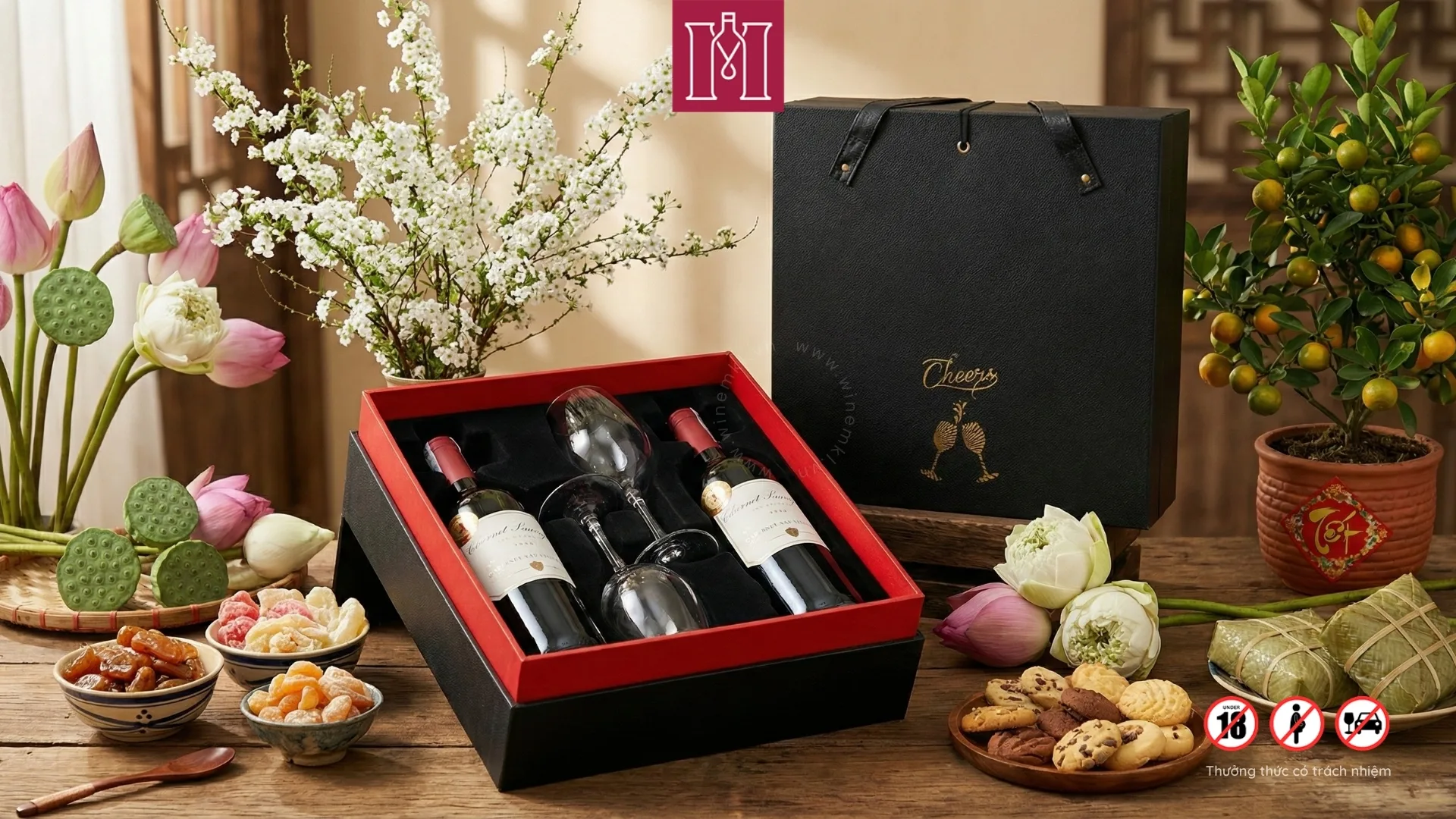 Combo 2 Chai rượu vang Mỹ Morgan Bay by Rutherford Ranch kèm hộp ly thủy tinh cao cấp 2 hộp quà rượu vang mỹ morgan bay rutherford ranch kèm cặp ly thủy tinh cao cấp